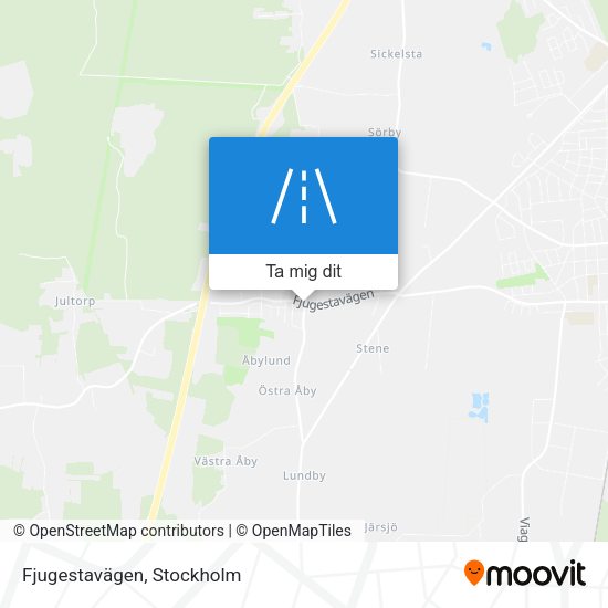 Fjugestavägen karta