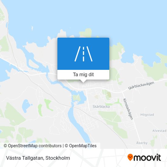 Västra Tallgatan karta