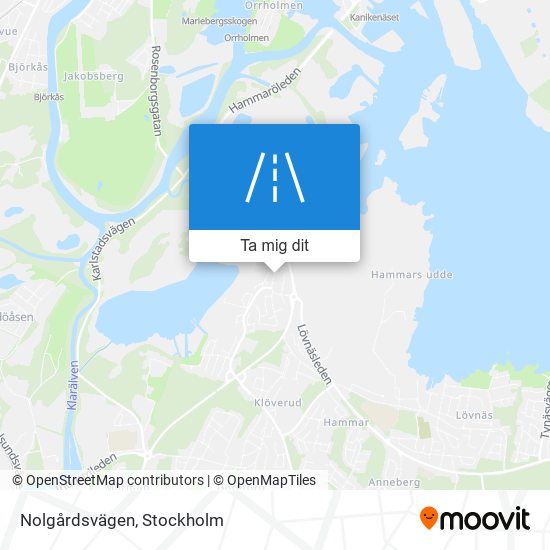 Nolgårdsvägen karta