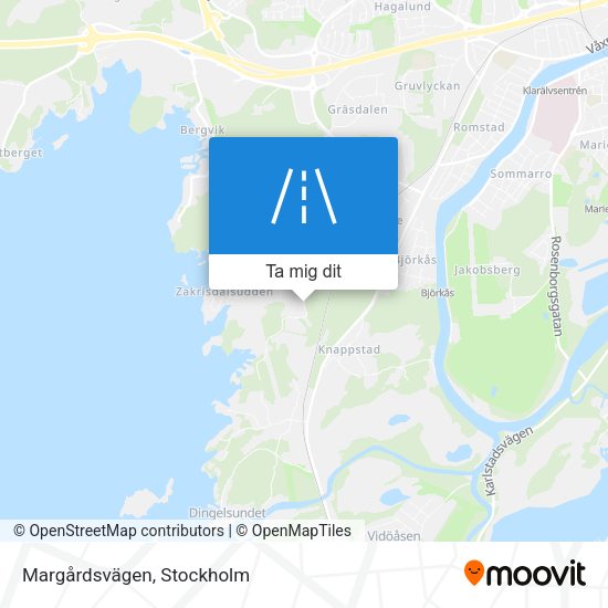 Margårdsvägen karta
