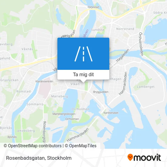 Rosenbadsgatan karta