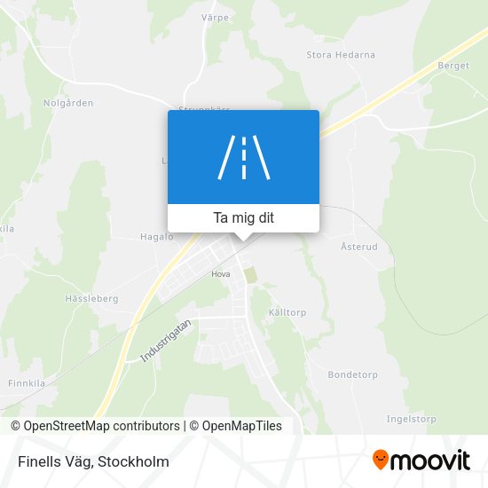 Finells Väg karta