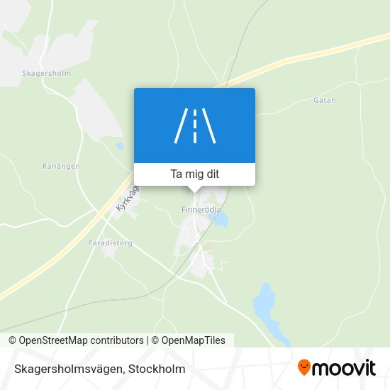 Skagersholmsvägen karta