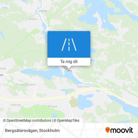 Bergsätersvägen karta