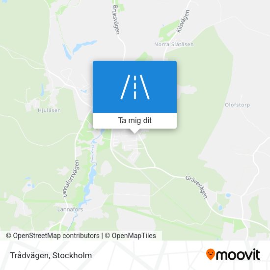 Trådvägen karta