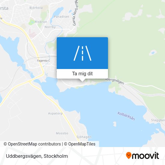 Uddbergsvägen karta