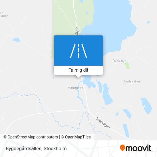 Bygdegårdsallén karta