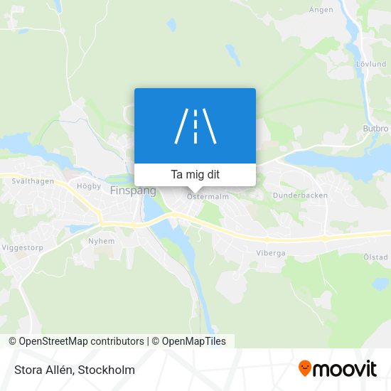 Stora Allén karta