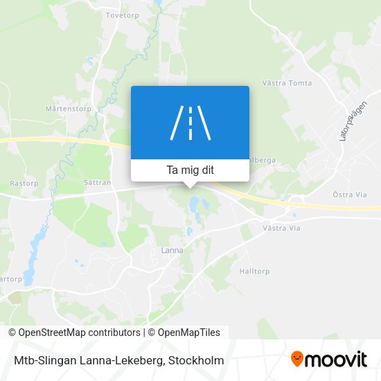 Mtb-Slingan Lanna-Lekeberg karta