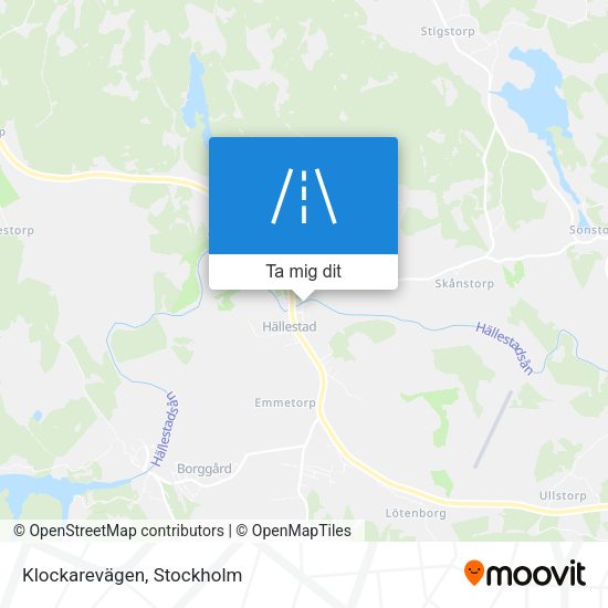 Klockarevägen karta