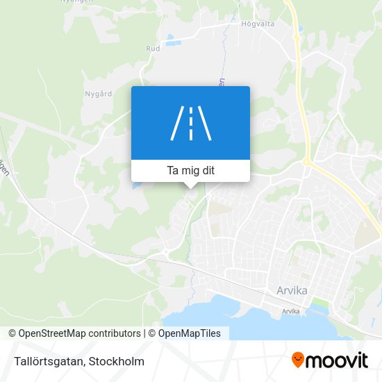 Tallörtsgatan karta