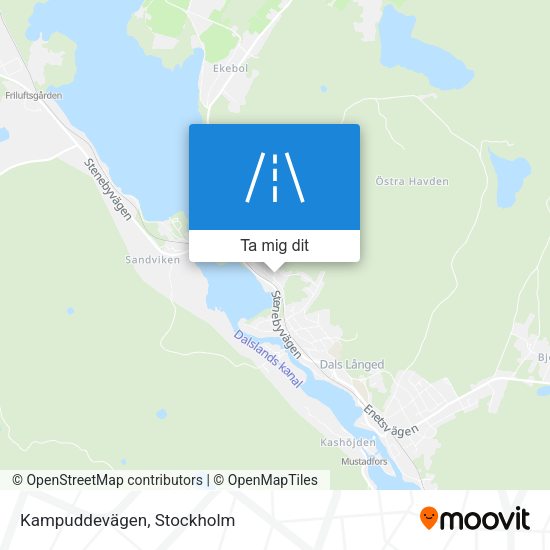 Kampuddevägen karta