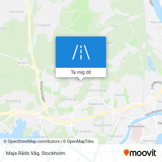 Maja Råds Väg karta