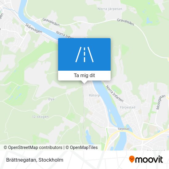 Brättnegatan karta