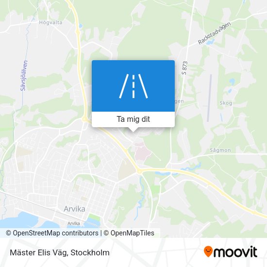 Mäster Elis Väg karta