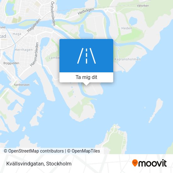 Kvällsvindgatan karta