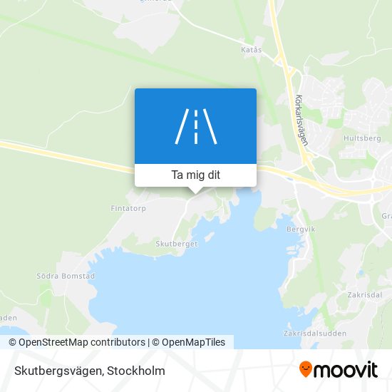 Skutbergsvägen karta