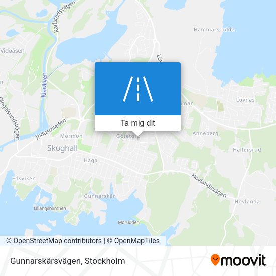 Gunnarskärsvägen karta