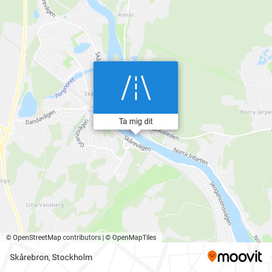 Skårebron karta