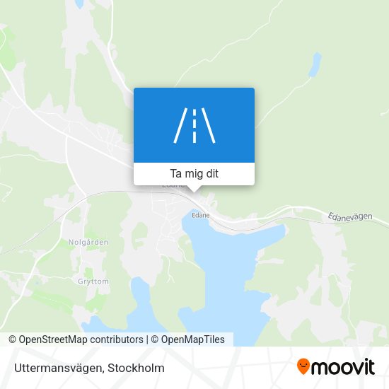 Uttermansvägen karta