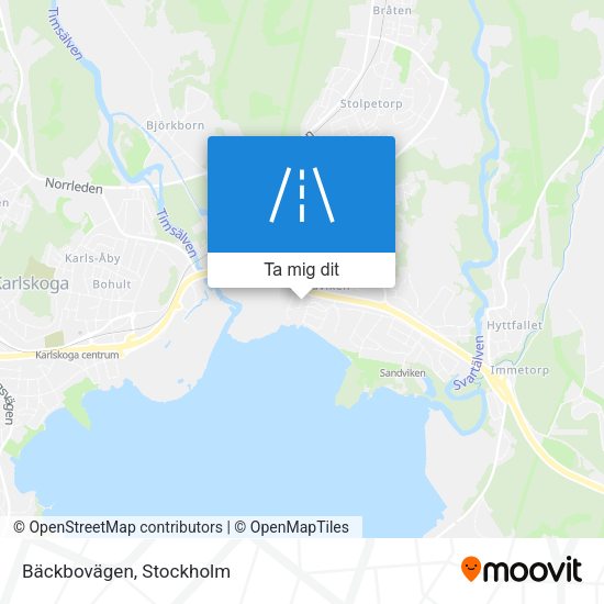 Bäckbovägen karta