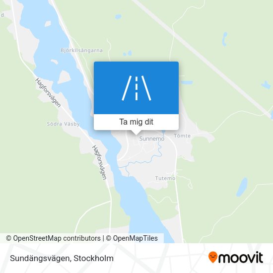 Sundängsvägen karta