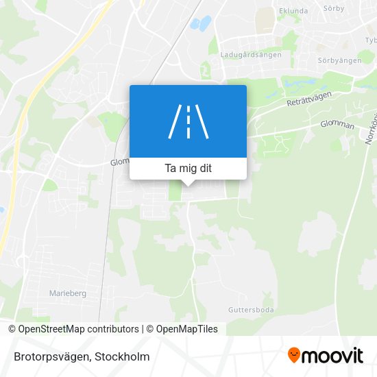 Brotorpsvägen karta