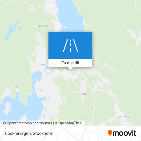 Löcknavägen karta