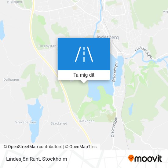 Lindesjön Runt karta