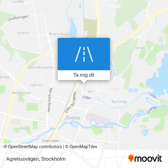 Agreliusvägen karta