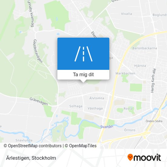 Ärlestigen karta