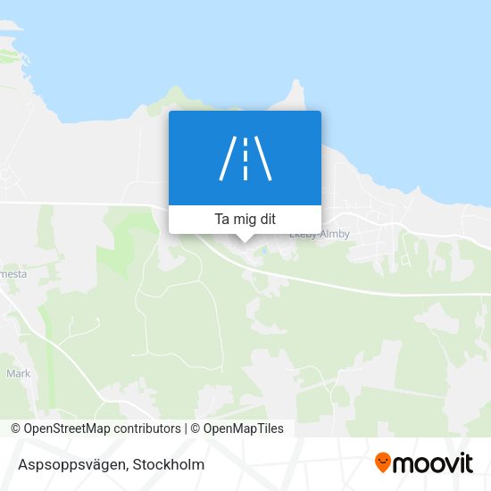 Aspsoppsvägen karta