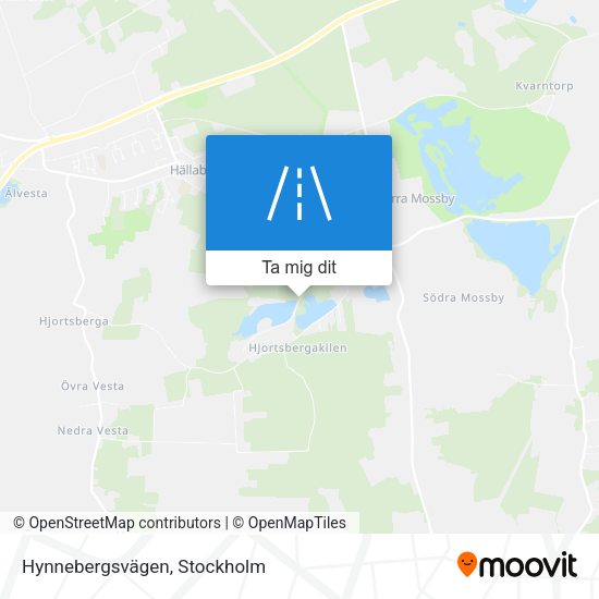 Hynnebergsvägen karta