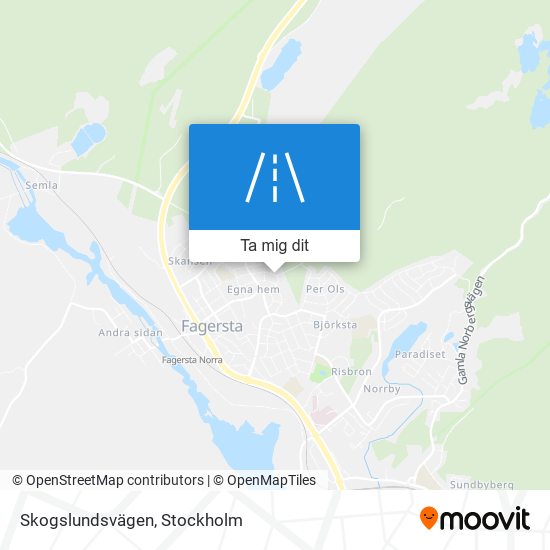 Skogslundsvägen karta