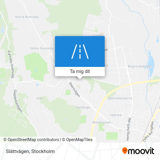Slättvägen karta