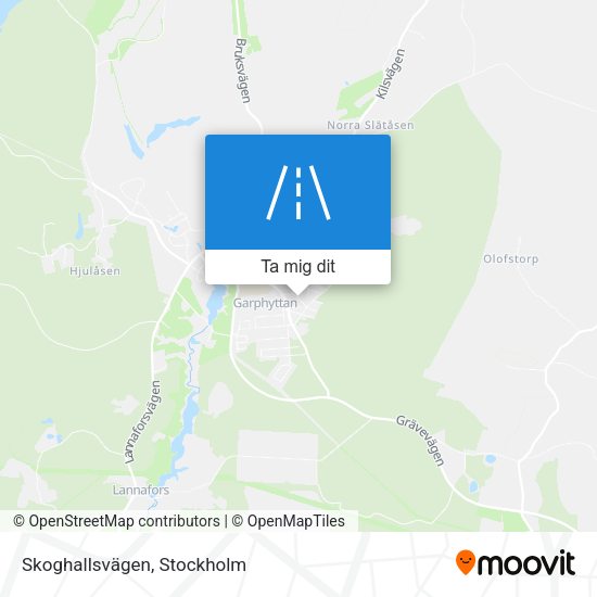 Skoghallsvägen karta