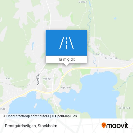 Prostgårdsvägen karta