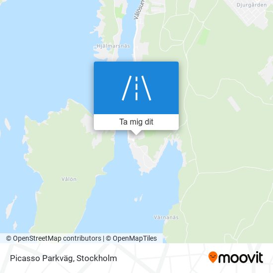 Picasso Parkväg karta