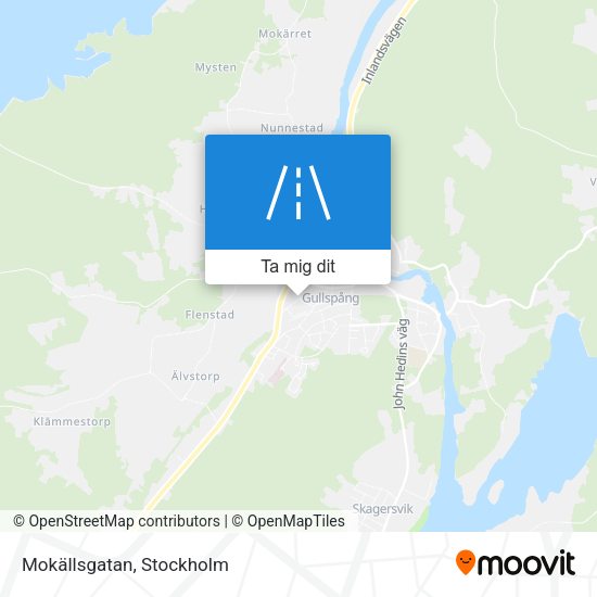 Mokällsgatan karta