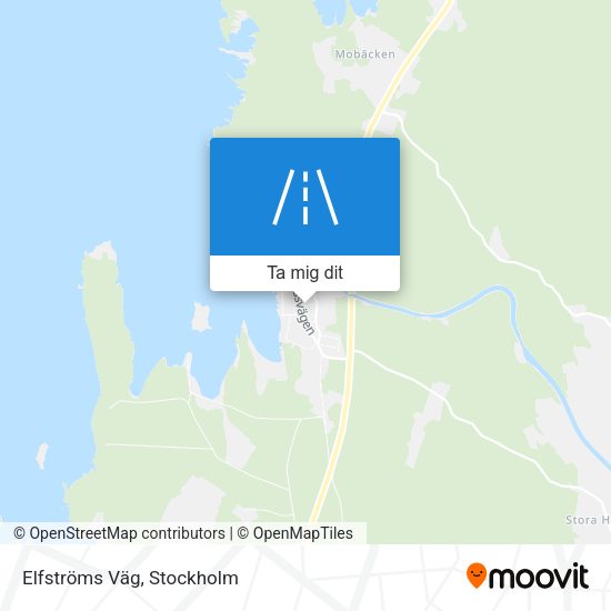 Elfströms Väg karta
