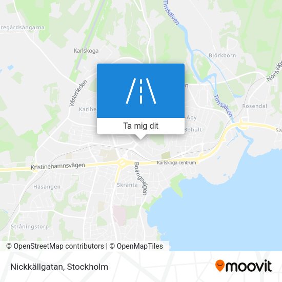 Nickkällgatan karta