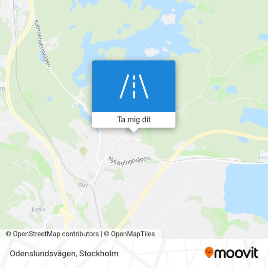 Odenslundsvägen karta