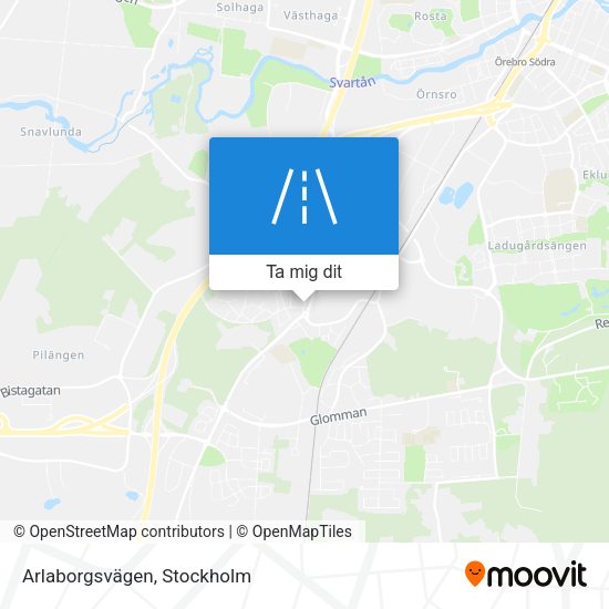 Arlaborgsvägen karta