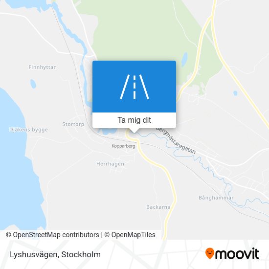 Lyshusvägen karta