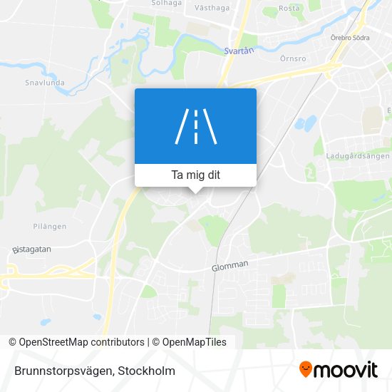 Brunnstorpsvägen karta