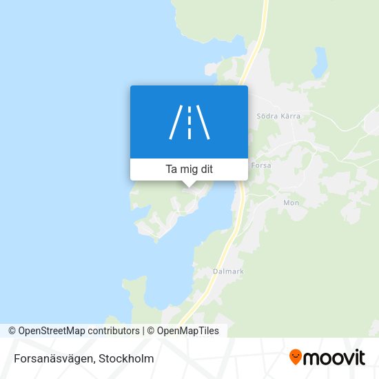 Forsanäsvägen karta