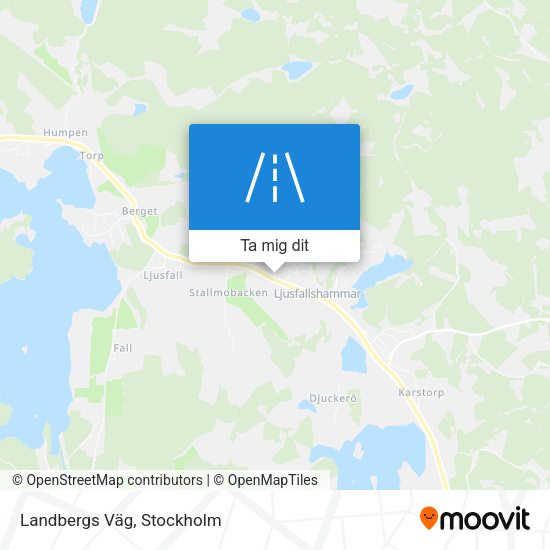 Landbergs Väg karta