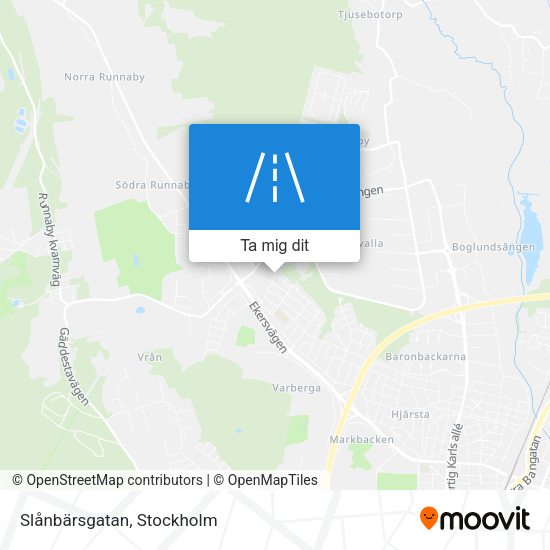 Slånbärsgatan karta