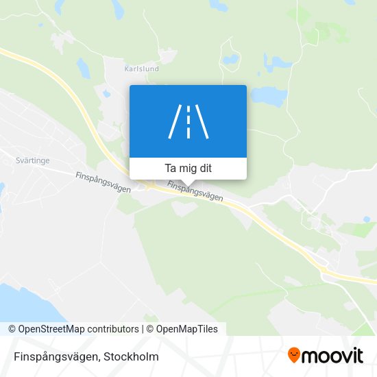 Finspångsvägen karta