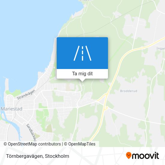 Törnbergavägen karta
